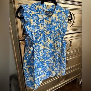 Jcrew sleeveless printed top